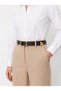 Genuine Leather Women's Belt with Gold Buckle and Metal Tips - 3 cm Belt for Jeans and Cloth Pants - 2