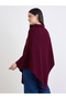 Oversized High Neck Cape Sweater - 5