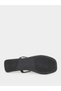 Metal Trim Thong Sandals - 6