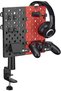 Modular Gaming Desk Organizer & Storage Kit - Rotating Desk Mount Pegboard with Universal Game Disc - 2