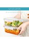 2 Pack 1860ml/ 63oz Large Glass Containers for Food Storage - 4