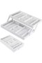 2/3 Tier Smart Collapsible Drawer Organizer,Multi Level Stacking Folding Junk Organizer, Foldable Ex