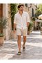 Alix Men's Fabric Comfortable, Non-Irritating Thong-Style Pool and Beach Slippers