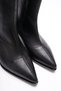 Women's Pointed Toe Stretch Boots with Thick, Short Heels - 2