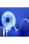 شريط إضاءة LED بتقنية COB يعمل بمنفذ USB بجهد 5 فولت، مع مفتاح للتحكم في شدة الإضاءة، طوله 9.84 قدم/3 أمتار، لونه أزرق، يحتوي على 320 مصباح LED لكل متر، وعرضه 8 ملم، وغير مقاوم للماء.