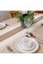 Table Runner for Home Decor with Tassels 72 Inches Long Farmhouse Rustic Boho Table Runner Macrame B - 2