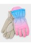 Girls'/Boys' Color-Blocked, Fur-Lined, Non-Slip, Water-Repellent Snow and Winter Gloves for Ages 9–15 - 6