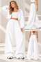 Women's Curved Oversized Sweatpants - 4
