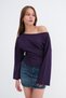 Boat Neck Long-Sleeve T-shirt B09016 - 2
