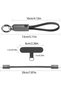 كابل USB C إلى USB C، 20 سم/0.6 قدم، محمول وصغير الحجم، شحن سريع 60 واط ونقل البيانات - 7