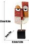 Modern Resin Art Figurine for Home Office Decor, Multicolour - 3