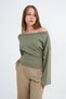 Boat Neck Long-Sleeve T-shirt B09016 - 4