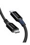 كابل USB C إلى USB C بطول 3 أمتار، كابل شحن سريع من النوع C بقوة 100 واط مضفر