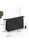 Black Geometric Pattern Bathroom Organizer Bag - 4