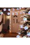 20 مصباح LED على شكل كرة ديسكو مع أضواء مرآة، سلسلة أضواء بطول 10 أقدام تعمل بالـUSB والبطارية، أضواء زينة للعيد ورمضان - 5