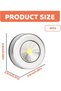 6 Pack Mini Touch Lights, Wireless Under Cabinet Light Round Tap Push Button Light, Self Adhesive Ba - 6