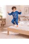 Baby Boy & Child Cotton Combed Cotton Fabric Patterned 2-Piece Top and Bottom Pajama Set - 7