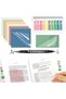 Transparent Sticky Notes (300 Sheets) – 6 Pack Clear Sticky Note with Index Tabs and Marker Pen, Str