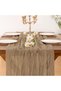 2 Pieces Nude Brown Chiffon Table Runner Cheesecloth Easter Spring Boho Rustic Chiffon Table Runner - 2