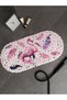 Pink Printed Bath Mat