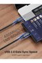 كابل USB C إلى USB C بقوة 100 واط، طول 2 متر، [عبوة من قطعتين] كابل من النوع C للآيفون، أسود اللون - 6