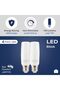 9W لمبة LED E27 - عبوة من 4 قطع، 6500K ضوء النهار - موفرة للطاقة، تعادل 55W، لمبات غير قابلة للتعتيم مع 7 - 3