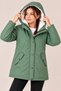 Premium Faux Leather Winter Coat with Fur-Lined Hood for Girls - 5