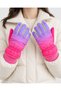 Girls'/Boys' Color-Blocked, Fur-Lined, Non-Slip, Water-Repellent Snow and Winter Gloves for Ages 9–15