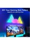 6pcs Smart Triangle LED Light Panels DIY Triangle Wall Sconce,App and Remote Control to Control The - 6