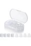 100pcs Clear Silicone Earring Backs – Soft Hypoallergenic Rubber Replacement Ear Studs and Hoops Loc