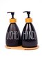 2-Piece Glass Liquid Soap Dispenser with Bamboo Stand - 6