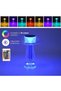 إم بي ®   مصباح طاولة كريستالي RGB يعمل باللمس مع جهاز تحكم عن بعد، مصباح ليلي LED قابل لإعادة الشحن، قابل للتعتيم مع تغيير الألوان - 3