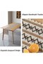 مفرش طاولة، مقاس 180 × 30 سم، مصنوع يدويًا من قماش الخيش، مزين بشرابات، بتصميم بوهيمي، منسوج من قماش عالي الجودة. - 4