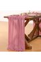 Mauve Table Runner Spring Easter Cheesecloth Table Runner 170 inch Cheese Cloth 14FT Boho Rustic Gau - 5