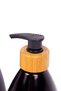 2-Piece Glass Liquid Soap Dispenser with Bamboo Stand - 5