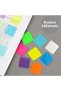 160 Sheets, 8 Colors Transparent Sticky Notes, Scrap Stickers Note Pads Paper Clear Notepad School S - 7