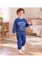 Baby Boy & Child Cotton Combed Cotton Fabric Patterned 2-Piece Top and Bottom Pajama Set - 5