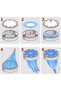 Diaper Pail Refill Bags, 6 Pack Leakproof Disposal Liner, Multi-layer Odor Control Nappy Bin Refill - 5