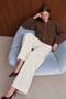 New Season Women's Plush Jacket with Zip Detail and Stand-Up Collar 52108018 - 2