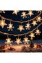 10M snowflakes and Star String Lights Battery Operated Waterproof - 3