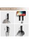 Stainless Steel Non Perforated Self-adhesive Hook Black 4PCS - 3