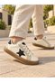 Unisex Rubber Sole, Lace-Up Casual Sneakers for Girls and Boys with Star Details - 5