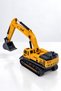 Rubber-Tired Metal Bucket Excavator, 33 cm – 360° Rotating Body, Articulated Arm, Tracked Toy Construction Machine - 6