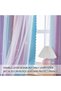 Purple Rainbow Curtains for Kids Bedroom, Extra Long Drapes 1 Panel - 4