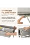 Portable Baby Changing Table with Wheels, 3-Level Adjustable Heights Folding Diaper Changing Station - 5