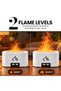 Flame Aroma Diffuser with Simulated Flame Light Effect, Essential Oil Diffuser and Cool Mist Humidifier, 2 Levels, Portable Aromatherapy Diffuser for Bedroom, Home and Office - 3