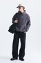 Oversize back printed sweatshirt - 2