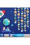 Outer Space Garland, Astronaut Rocket Shooting Star Hanging Decoration