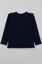 Boys' Long-Sleeve T-Shirt with Print, Ages 5–9, Navy Blue - 2