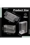 50-Pack Clear PVC Gift Boxes - 8.6x3x5.6cm Rectangle Transparent Packaging for Candy, Dessert, Choco - 4